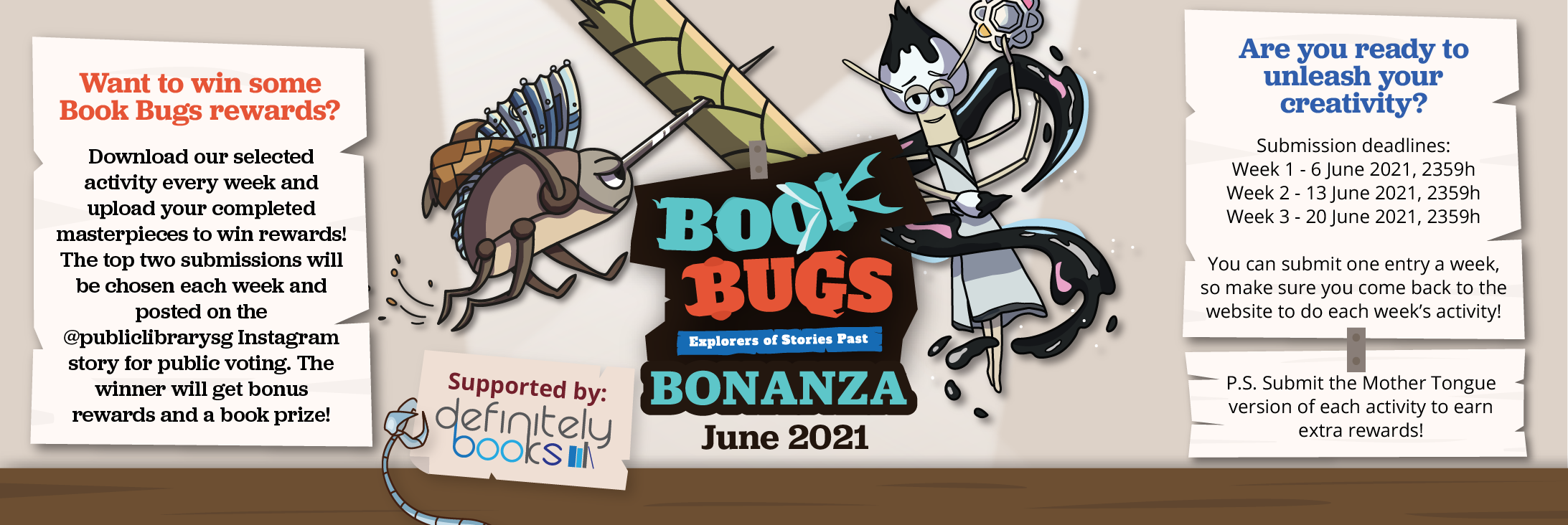 Book Bugs Bonanza June 2021